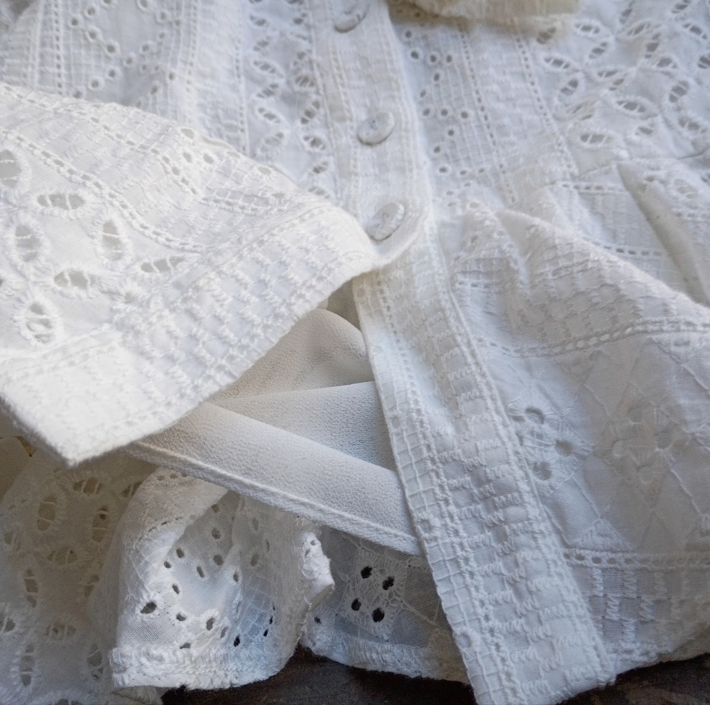 NWT Mare x Anthropologie White Eyelet Women's Dress Size Small - Picture 8 of 8